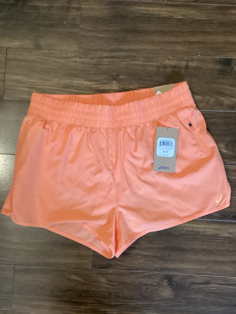 ASICS Coral-Orange Women's Athletic Shorts